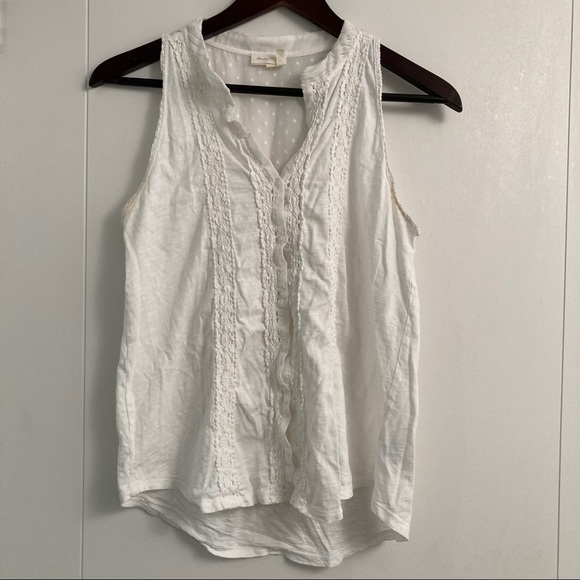 EUC! - Anthro | Meadow Rue Jenson Crochet Lace Top - Picture 3 of 9